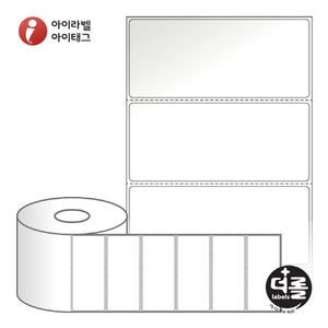 RS10044LG (40지관), 흰색(광택) 아트지, 100 x 44 (mm) [1,500라벨/Roll]