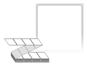 60 x 61 (mm) ZL6061DT 흰색 감열지 [2,000라벨/Box]