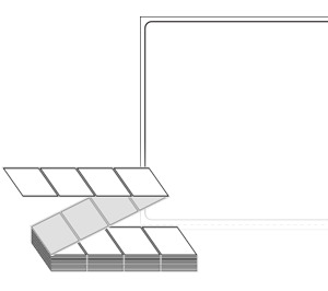 60 x 61 (mm) ZL6061DT 흰색 감열지 [2,000라벨/Box]
