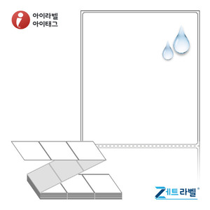 ZL100116PPDT, 흰색(방수) PP 감열라벨, 100 x 116 (mm) [1,500라벨/Box]