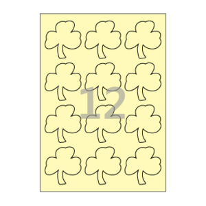 60 x 63.5 (mm) 클로버 SL105Y 연노란색 모조지