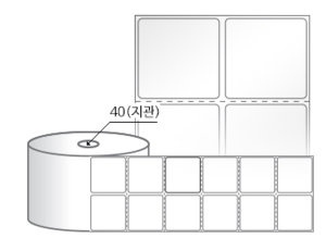RS045035LG(아트지) 라벨크기: 45 x 35 (mm) , 지관: 40mm [4,000라벨/Roll]
