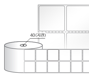 RS045035LG(아트지) 라벨크기: 45 x 35 (mm) , 지관: 40mm [4,000라벨/Roll]