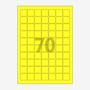 25 x 25 (mm) CL270TY 노란색 모조지