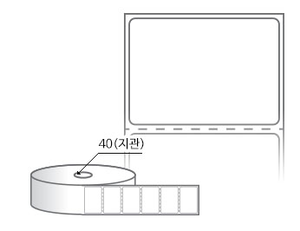 RS4025DT 라벨크기: 40 x 25 (mm) , 지관: 40mm [1,000라벨/Roll]