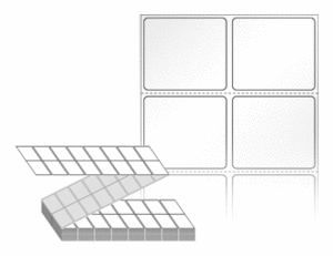 40 x 35 (mm) ZL040035LG 흰색 아트 광택지 [8,000라벨/Box]