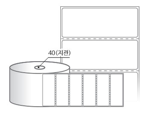 RS8031DT (40지관), 흰색 감열라벨, 80 x 31 (mm) [750라벨/Roll]
