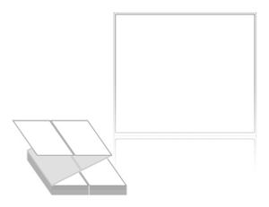 130 x 110 (mm) ZL130110DT 흰색 감열지 [1,000라벨/Box]