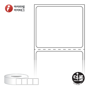 RL4035DT (75지관), 흰색 감열라벨, 40 x 35 (mm) - 리본 불필요 [4,000라벨/롤]