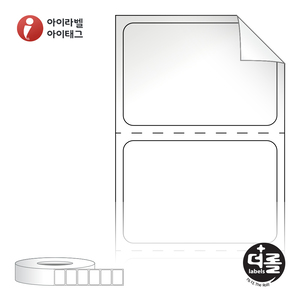 RL3020RVLG (75지관), 흰색 시치미 아트지, 30 x 20.283 (mm) - 리본 필요 [6,000라벨/Roll]