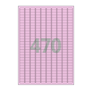 18 x 6 (mm) CL470P 분홍색 모조지