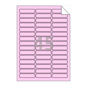 61.9 x 17.82 (mm) RV545P 분홍색 모조 시치미