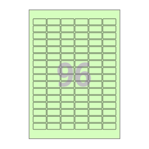 30 x 14 (mm) CL566G 연녹색 모조지