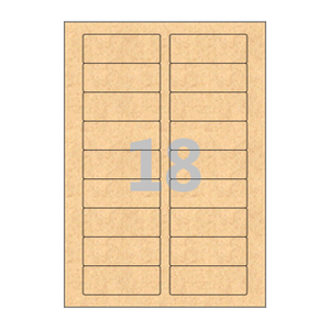 80 x 30 (mm) CL829KR 갈색 크라프트