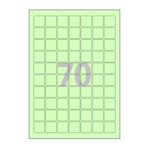 25 x 25 (mm) CL270G 연녹색 모조지