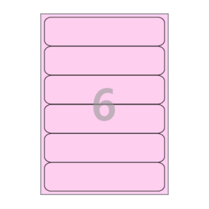 189.6 x 43.05 (mm) CL516P 분홍색 모조지