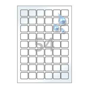 26 x 29.53 (mm) CL554WP 흰색 PET 방수
