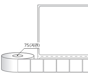 RL6056DT(감열지) 라벨크기: 60 x 56 (mm), 지관: 75mm [2,000라벨/Roll]