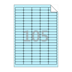 31 x 10 (mm) RV505B 하늘색 모조 시치미