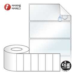 RL10039RVLT (75지관), 투명(방수) 시치미, 100 x 39.333 (mm) [3000라벨_리본필요]