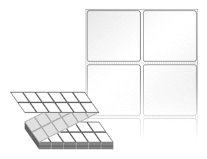 50 x 48 (mm) ZL050048LG 흰색 아트 광택지 [6,000라벨/Box]