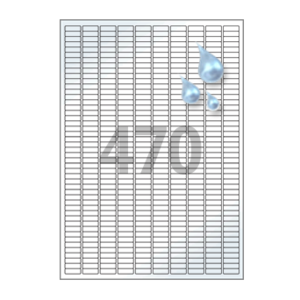 18 x 6 (mm) CL470WP 흰색 PET 방수