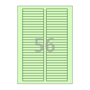 80 x 10 (mm) CL656G 연녹색 모조지