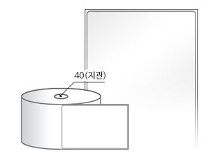 RS80124LG(아트지) 라벨크기: 80 x 124 (mm), 지관: 40mm [500라벨/Roll]