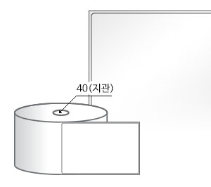 RS80124LG(아트지) 라벨크기: 80 x 124 (mm), 지관: 40mm [500라벨/Roll]