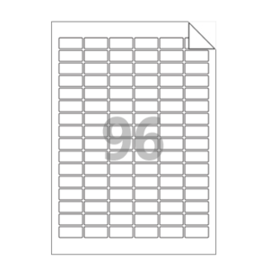 30 x 14 (mm) RV566 흰색 모조 시치미