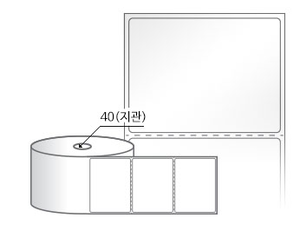 RS8060LG(아트지) 라벨크기: 80 x 60 (mm) , 지관: 40mm [1,000라벨/Roll]
