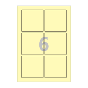 85 x 85 (mm) CL823Y 연노란색 모조지