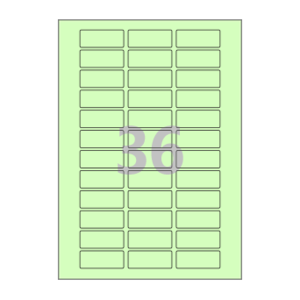 50 x 20 (mm) CL536G 연녹색 모조지