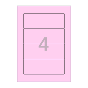 159.5 x 59.85 (mm) CL614P 분홍색 모조지