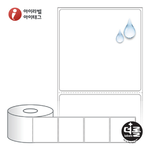 RS7373PP (40지관), 흰색(방수) PP, 73 x 73 (mm) [1,000라벨/Roll]