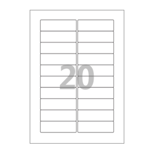 80 x 25 (mm) CL820 흰색모조지