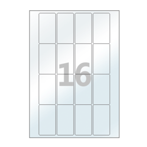 40 x 71 (mm) CL947LT 투명 PET 방수