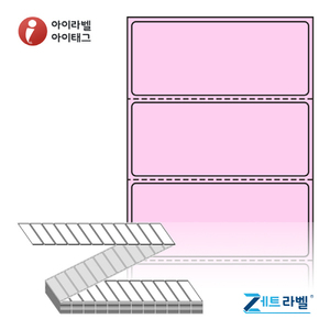 ZL6025PDT, 분홍색 감열지, 60 x 25 (mm) [6,000라벨/Box]