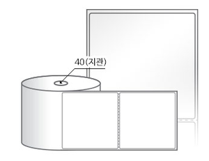 RS10098LG(아트지) 라벨크기: 100 x 98 (mm), 지관: 40mm [500라벨/Roll]