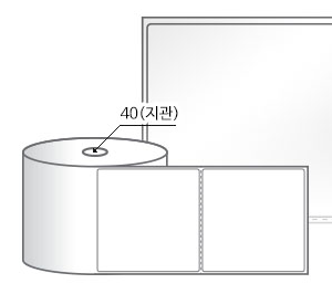 RS10098LG(아트지) 라벨크기: 100 x 98 (mm), 지관: 40mm [500라벨/Roll]