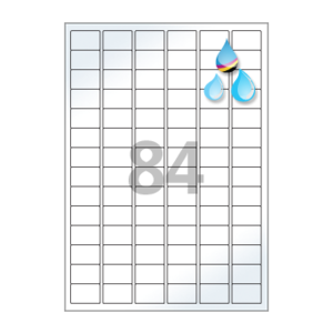 30 x 20 (mm) CJ884LU 흰색 광택 방수 잉크젯