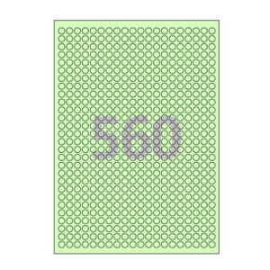 Φ8 (mm) 원형 CL460G 연녹색 모조지
