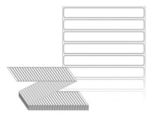 100 x 12 (mm) ZL10012DT 흰색 감열지 [12,000라벨/Box]