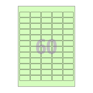 38.1 x 19.1 (mm) CL562G 연녹색 모조지