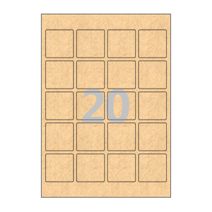 45 x 45 (mm) CL420KR 갈색 크라프트