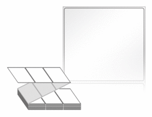 90 x 82 (mm) ZL9082LG 흰색 아트 광택지 [1,500라벨/Box]