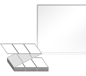 90 x 82 (mm) ZL9082LG 흰색 아트 광택지 [1,500라벨/Box]