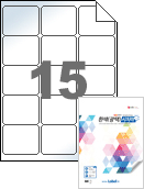 65 x 55 (mm) RV235LG 흰색 광택 아트 시치미