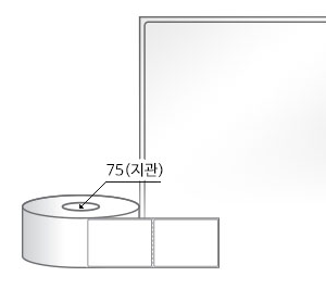 RL6080LG(아트지) 라벨크기: 60 x 80 (mm) , 지관: 75mm [1,000라벨/Roll]