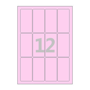 45 x 90 (mm) CL912P 분홍색 모조지